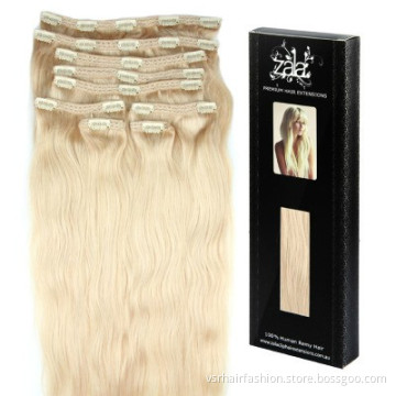 Human Hair Extension Hair Clip in 9PCS Remy Hair